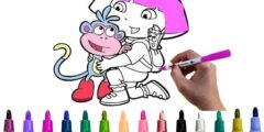 Dora Coloring Fun Time